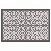 Tapis Rectangle 50x75 cm Vinyle Vittoria Taupe