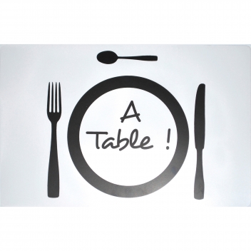 1710111 - 3574387101119 - Douceur d'intérieur - Set de Table 28,5x44 cm Transparent A Table