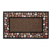 Tapis Rectangle 45x75 cm Relief Caoutchouc Cailloux