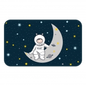 Tapis Rectangle 45x75 cm Velours Petit Astronaute