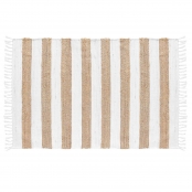 Tapis Rectangle à Franges 120x170 cm Jute et Sagane