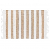 Tapis Rectangle à Franges 120x170 cm Jute et Sagane