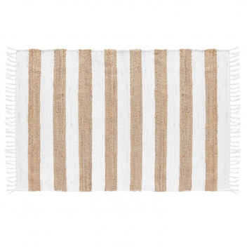 1741024 - 3574387410242 - Douceur d\'intérieur - Tapis Rectangle à Franges 120x170 cm Jute et Sagane - 3