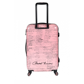 CT230RO-51 - 3700245423059 - Chantal Thomass - Valise cabine rose - From Paris with Love Taille S  (55 cm) - 3