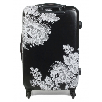CT231N-61 - 3700245491539 - Chantal Thomass - Valise rigide noir - Dentell'Icieuse Taille M (66 cm) - 2