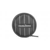 Pochette ronde avec miroir Garçonnette Noir & Blanc