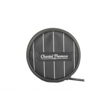 CT219N-22 - 3700245414064 - Chantal Thomass - Pochette ronde avec miroir Garçonnette Noir & Blanc - 5