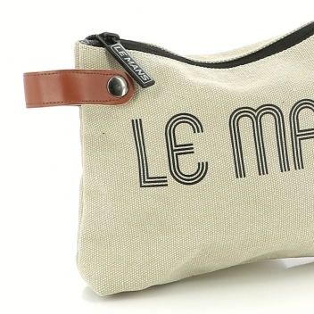 LM300BE-18 - 3700245424131 - 24H LE MANS - Pochette de voyage 21cm Coton Beige - 2