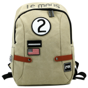 Sac à dos 29.5x10.5x41cm Coton Beige