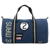 Petit sac de voyage polochon 48cm Coton Bleu
