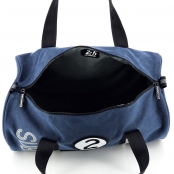 Petit sac de voyage polochon 48cm Coton Bleu