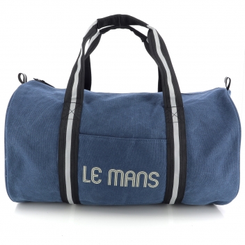 LM300BL-19 - 3700245424490 - 24H LE MANS - Petit sac de voyage polochon 48cm Coton Bleu - 4