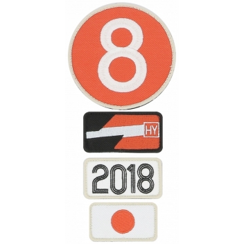 LM456-18 - 3700245426821 - 24H LE MANS - Patchs voyage brodés à scratcher sur un sac 2018 (4 pièces)