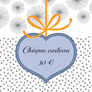 kdo-30 -  - CestMoiLaPlusBelle - Chèque cadeau 30 €
