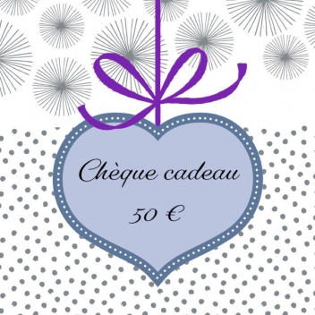 kdo-50 -  - CestMoiLaPlusBelle - Chèque cadeau 50 €