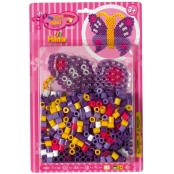 Kit perles & plaques MAXI (grosses perles Ø10 mm) Papillon