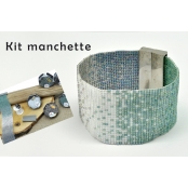 Kit bracelet manchette perle Miyuki 11/0 tissé Dégradé 5 coul