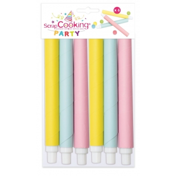 490 - 3700392404901 - Scrapcooking Party - Sarbacanes 6 pièces