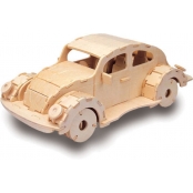 Maquette en bois Voiture Coccinelle