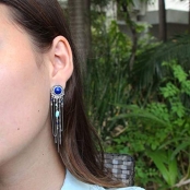 Izia : Boucles d\'oreille multi chaine