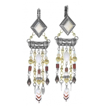 12--62911 - 3663483015984 - Franck Herval - Carlota : Boucles d\'oreille top losange - 2