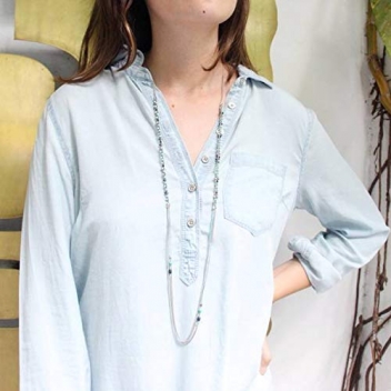 15--61402 - 3663483010439 - Franck Herval - Izia : Collier long 4 rangs de chaîne