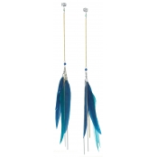 Luce : Longues Boucles d'oreille plumes