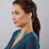 Luce : Longues Boucles d\'oreille plumes