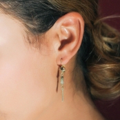 Angie : Boucles d'oreille 3 mini tiges