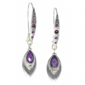 Lyzea : Boucles d\'oreille crochet medium 5 strass